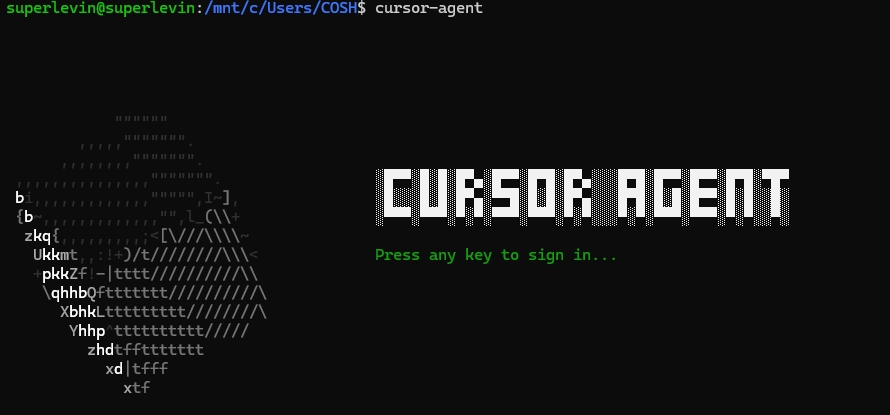 AI coding工具cursor 推出cursor cli – Cursor Agent